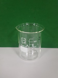 Thumbnail image of 33x Lab Glass Beakers Glassware 5000mL, 2000mL, 1000mL to 25mL