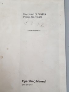 Thumbnail image of 2x ATI Unicam UV & UV2 Series User Manual & Prism Instruction Manual