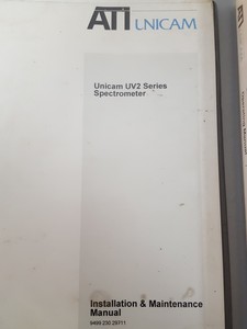 Thumbnail image of 2x ATI Unicam UV & UV2 Series User Manual & Prism Instruction Manual