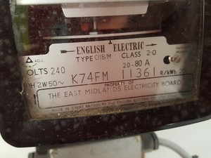 Thumbnail image of Vintage Electric Meter Type CIIB/M Electrical Equipment