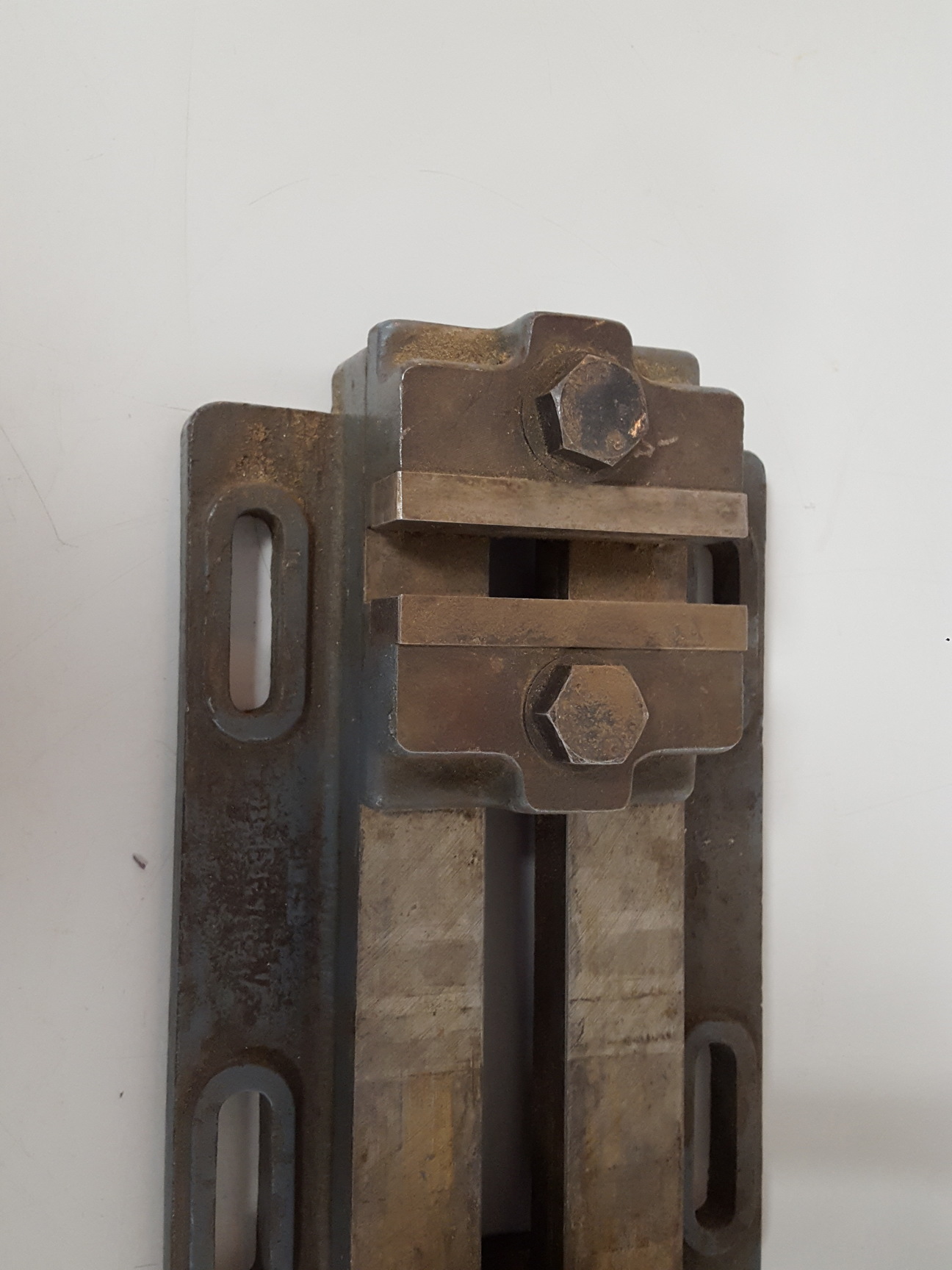 Image of Vintage Iron Clamp For Drill Press Metalworking Accessories