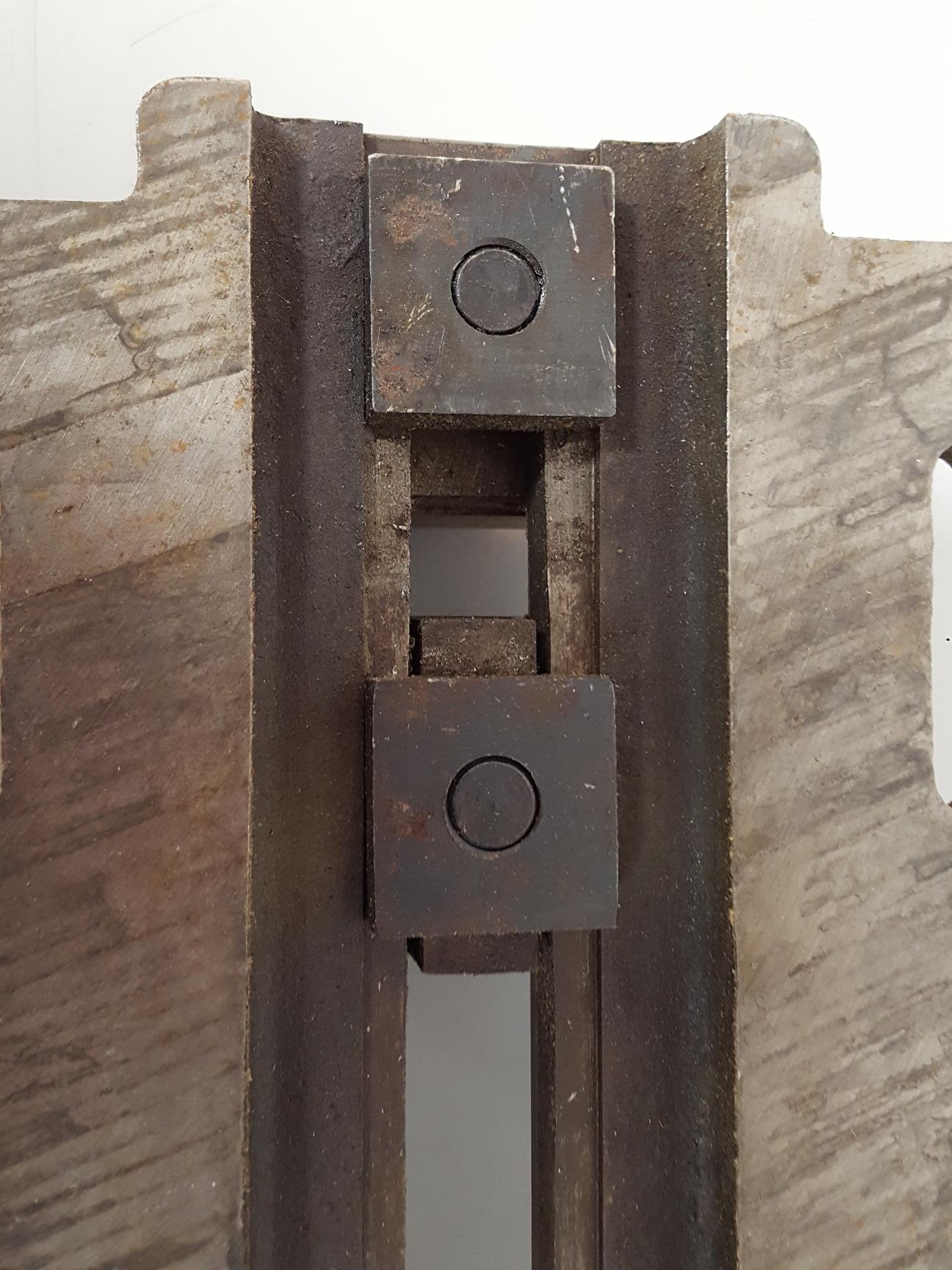 Image of Vintage Iron Clamp For Drill Press Metalworking Accessories