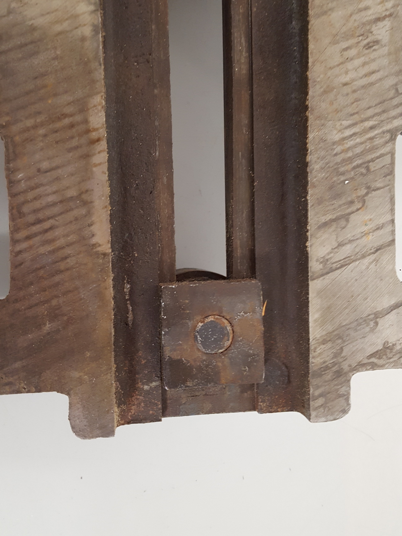 Image of Vintage Iron Clamp For Drill Press Metalworking Accessories