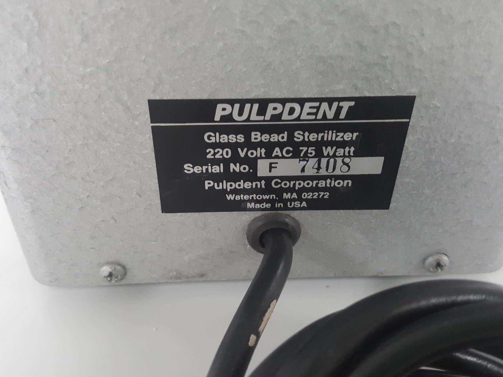 Image of Pulpdent Corp. Glass Bead Sterilizer Lab 260C