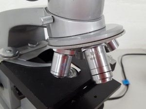 Thumbnail image of Reichert Binocular Microscope Lab + 4 Objectives Oel 100/1.25, Meiji 40
