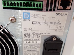 Thumbnail image of Dionex HPLC System LC30 Oven, AD25 Detector, CD25, AS40, EG50, GP50, PC10,