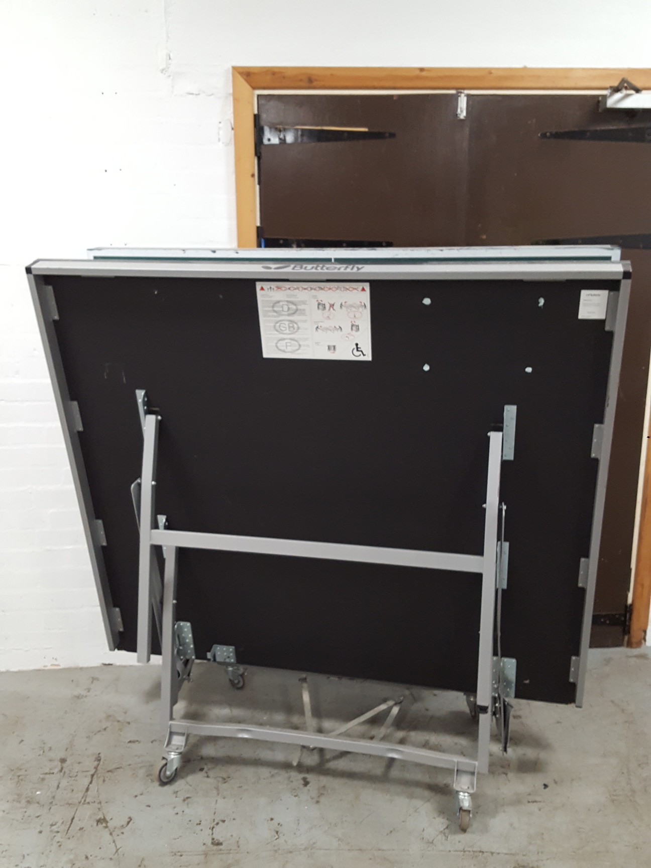 Image of Butterfly Space Saver 25 Rollaway Indoor Table Tennis Table (Damaged) Sport Gym