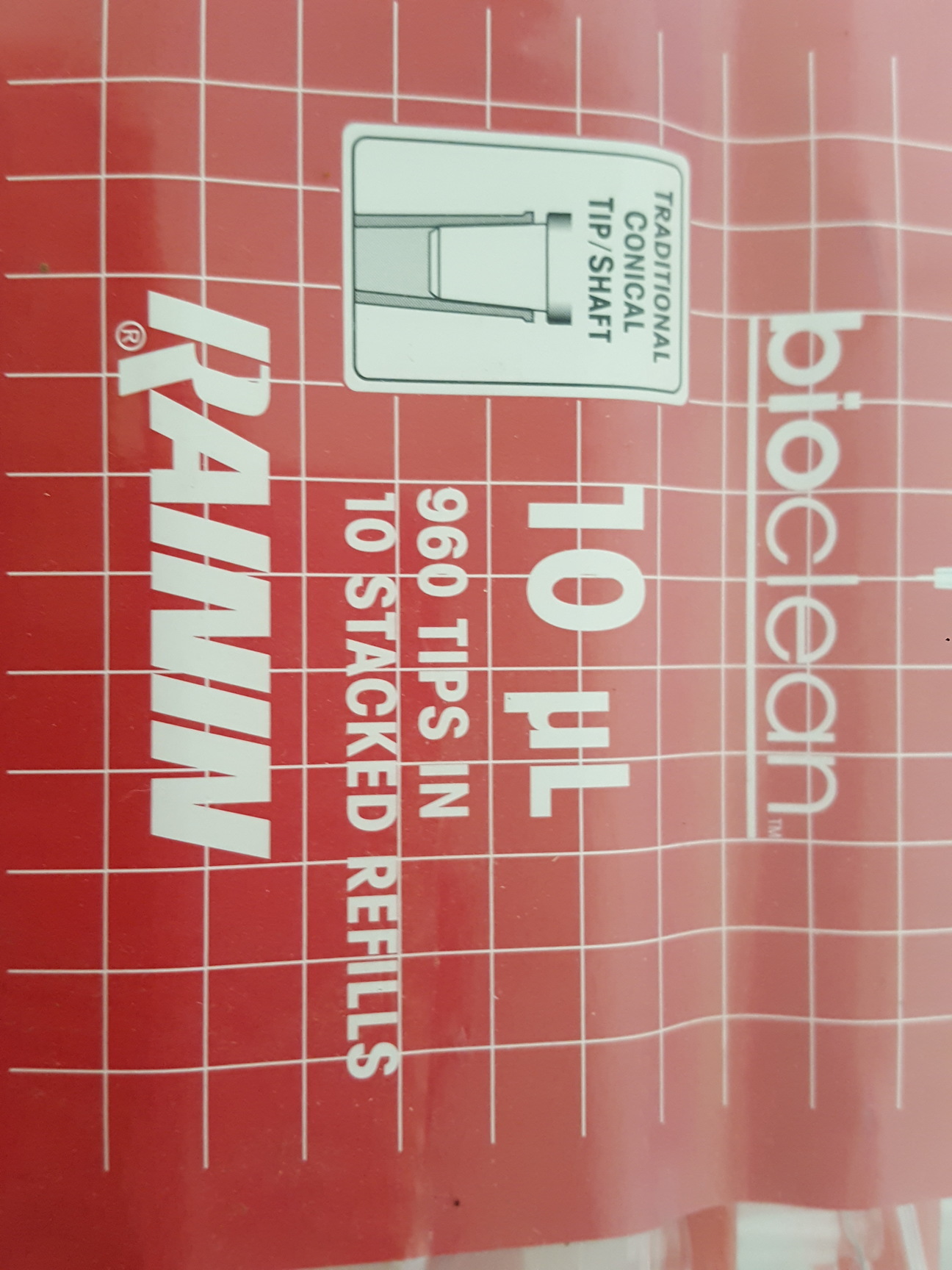 Image of Rainin GPS-10G Space Saver Shaftguard Tips Refills 10ul 960 Pipette Tips Lab