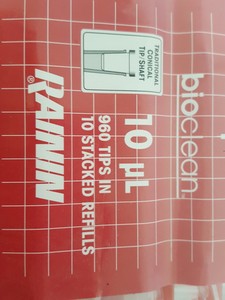 Thumbnail image of Rainin GPS-10G Space Saver Shaftguard Tips Refills 10ul 960 Pipette Tips Lab