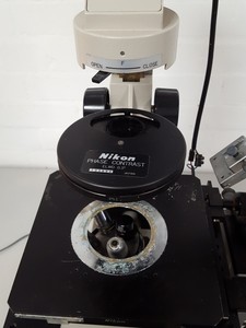 Thumbnail image of Nikon Diaphot Phase Contrast Microscope Xenon XPS-100 + 3 Objectives PH1 PH2 PH3
