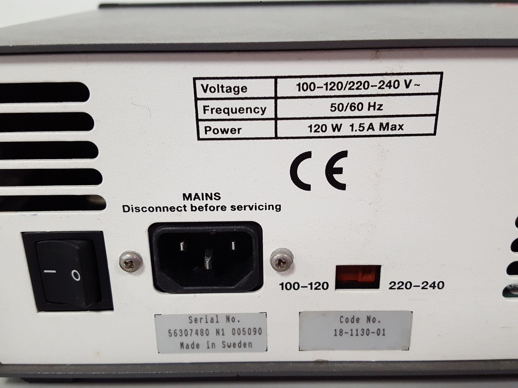 Image of Amersham Pharmacia EPS 301 Electrophoresis Power Supply Lab