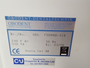 Thumbnail image of Obodent Denta Gel 8K DentalTechnik Duplicating Material Melting & Holding Dental