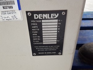 Thumbnail image of Denley BR401 Refrigerated Centrifuge + Rotor Lab 