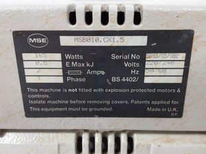 Thumbnail image of MSE Micro Centaur MSB010.CX1.5 Benchtop Centrifuge Lab - Spares Repairs