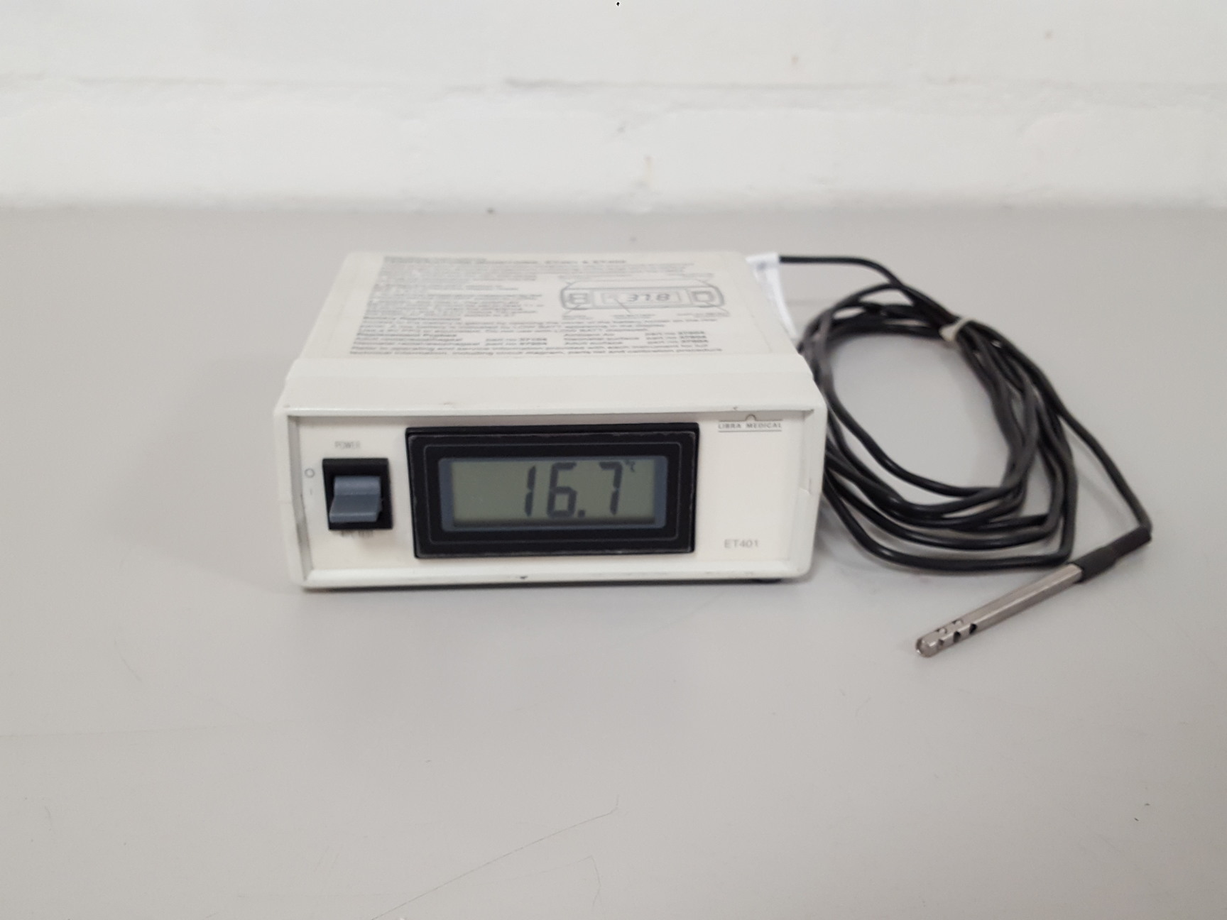 Libra medical ET401 Temperature Monitor Thermometer Lab