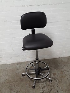 Thumbnail image of 3x VWR Lab Chairs With Adjustable Back & Foot Rest