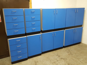 Thumbnail image of Lot of 8 x Blue Lab Cupboards