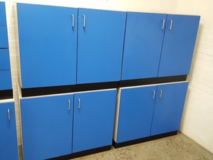 Thumbnail image of Lot of 8 x Blue Lab Cupboards