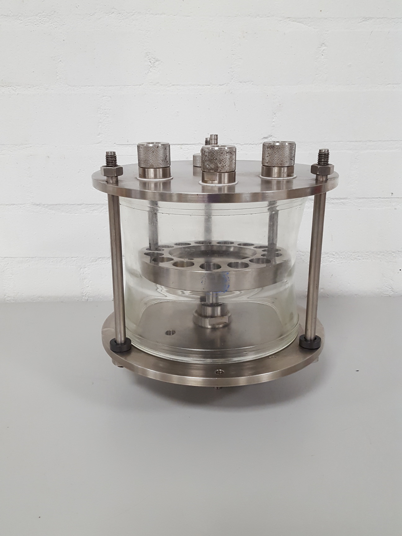 Image of QVF Borosilicate Pyrex Scientific Glass Bioreactor Vessel Fermenter Lab