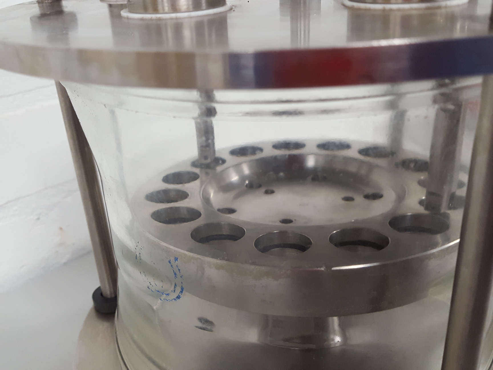 Image of QVF Borosilicate Pyrex Scientific Glass Bioreactor Vessel Fermenter Lab