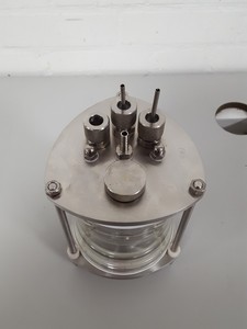 Thumbnail image of QVF PS100/150 Solid Glass Reactor Scientific Bioreactor Vessel Lab Fermenter