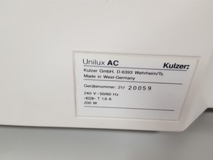 Thumbnail image of Kulzer Unilux AC Dental Light Curing Unit Lab Dentistry Curer