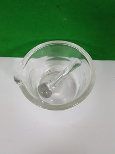 Thumbnail image of 17x Lab Glassware Pieces, Pestle & Mortars, Pouring Flasks Beakers Filters Glass