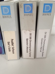 Thumbnail image of Dionex Manual and Software, PeakNet Chromatography Workstation, DX500 Moduleware