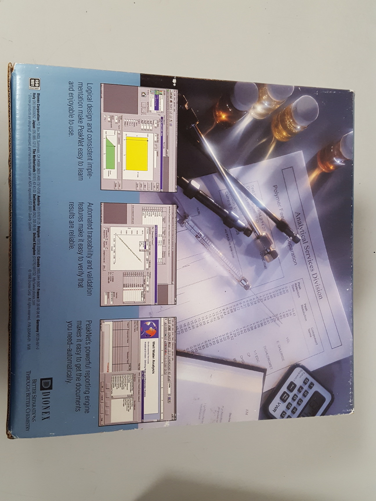 Image of Dionex Manual and Software, PeakNet Chromatography Workstation, DX500 Moduleware