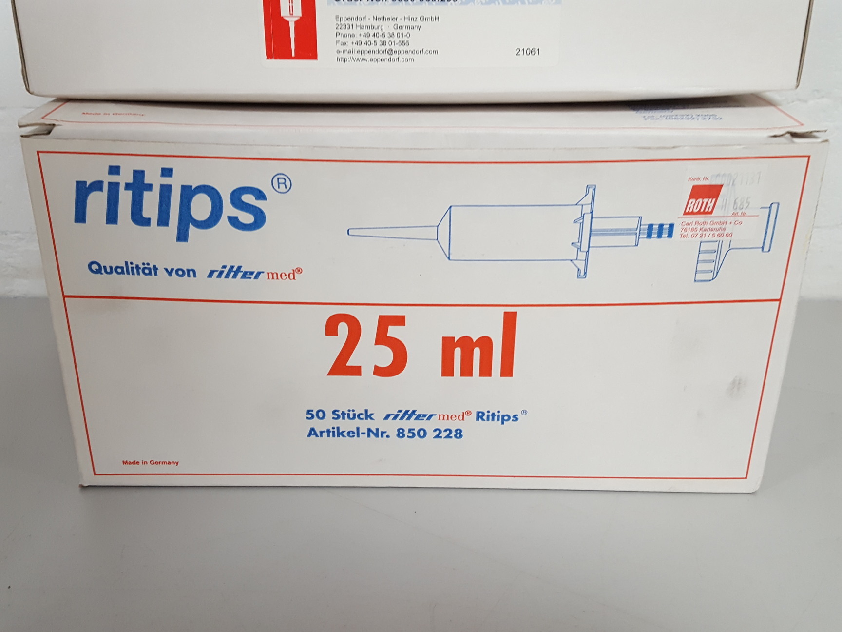 Image of 300x Combitips Plus Eppendorf Tips 125x50mL, 75x25mL, 100x5mL