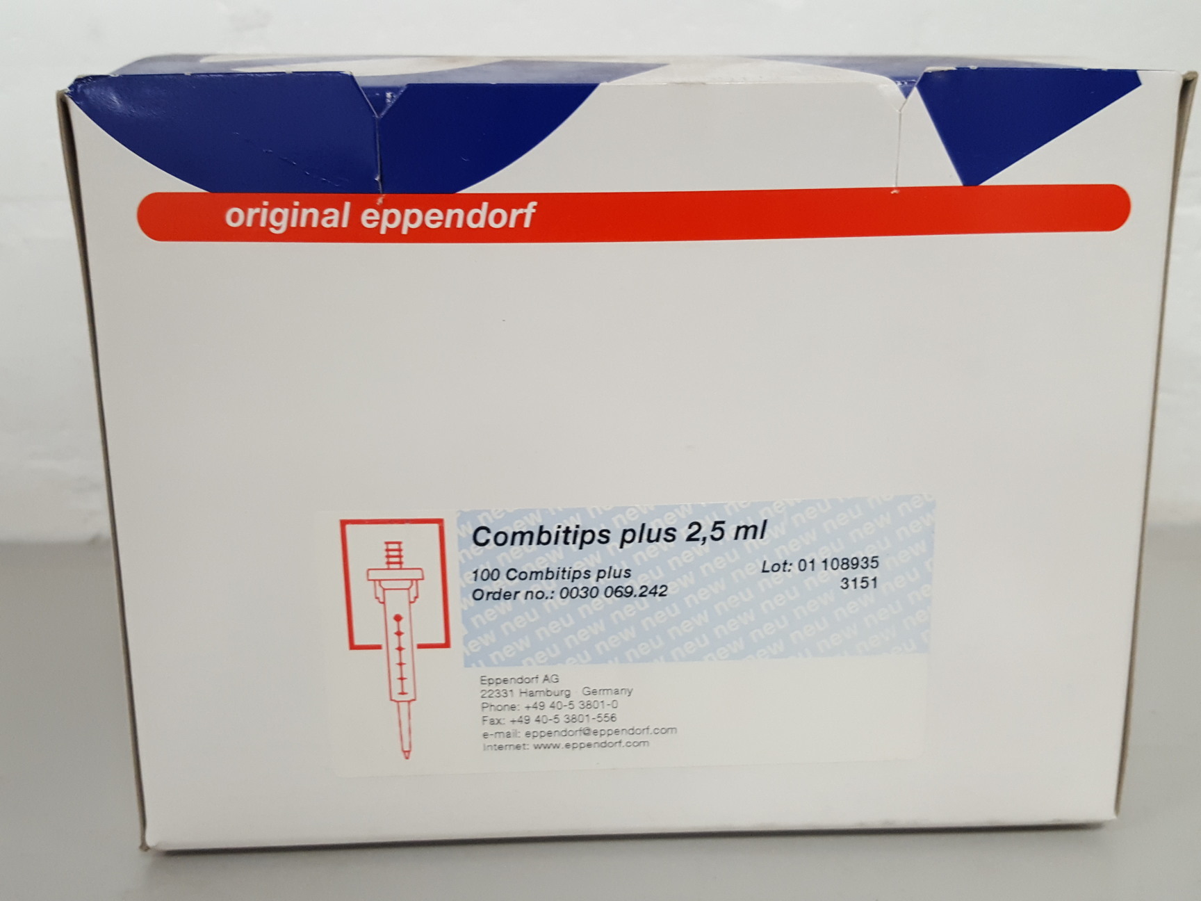Image of 300x Combitips Plus Eppendorf Tips 125x50mL, 75x25mL, 100x5mL