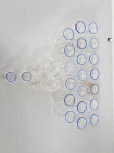 Thumbnail image of 26x Glassware Duran Glass Bottles 100mL, 50mL, - No Lids