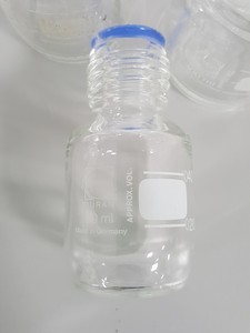 Thumbnail image of 26x Glassware Duran Glass Bottles 100mL, 50mL, - No Lids