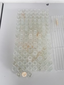 Thumbnail image of 265x Lab Glassware Glass Test Tubes, Bottles, Measuring Cylinders