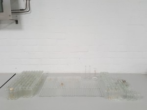 Thumbnail image of 265x Lab Glassware Glass Test Tubes, Bottles, Measuring Cylinders