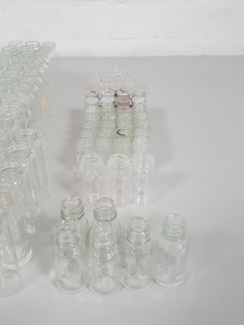 Thumbnail image of 265x Lab Glassware Glass Test Tubes, Bottles, Measuring Cylinders