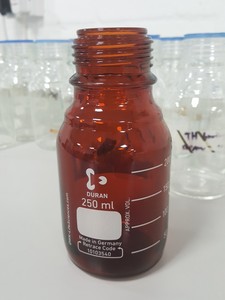 Thumbnail image of 63x Lab Glassware Duran Bottles Glass 250mL Schott - No Lids