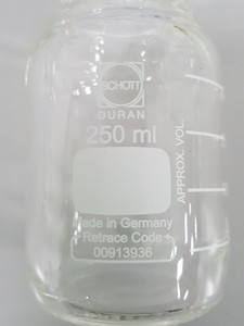 Thumbnail image of 63x Lab Glassware Duran Bottles Glass 250mL Schott - No Lids