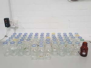 Thumbnail image of 63x Lab Glassware Duran Bottles Glass 250mL Schott - No Lids