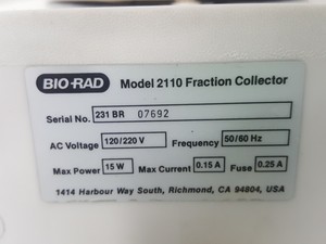 Thumbnail image of Bio-Rad Econo Pump EP1, UV Monitor EM1 + System Controller, 2110 Fraction Lab