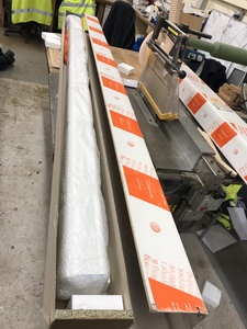 Thumbnail image of Yewdale Defiant Commercial Vertical Blinds Wide C44 Crank Cream 2752x1380mm