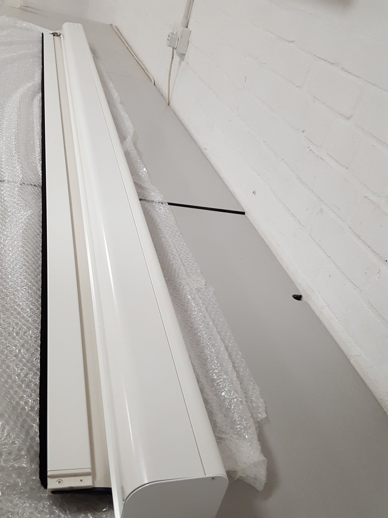 Image of Yewdale Defiant Commercial Vertical Blinds Wide C44 Crank Cream 2752x1380mm