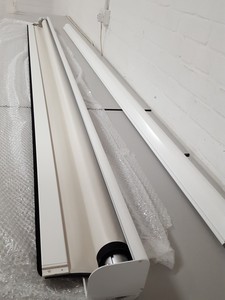 Thumbnail image of Yewdale Defiant Commercial Vertical Blinds Wide C44 Crank Cream 2752x1378mm