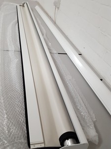 Thumbnail image of Yewdale Defiant Commercial Vertical Blinds Wide C44 Crank Cream 2762x1373mm