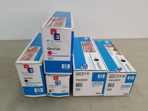Thumbnail image of Job Lot of 5 Genuine HP Toners Cartridges Q6000A Q6473A C9700A C4191A CC530A