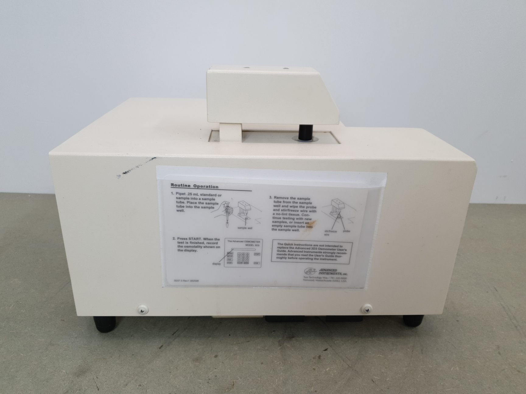 Image of Advanced Instruments Model:3D3 Single Sample Osmometer Osmometer