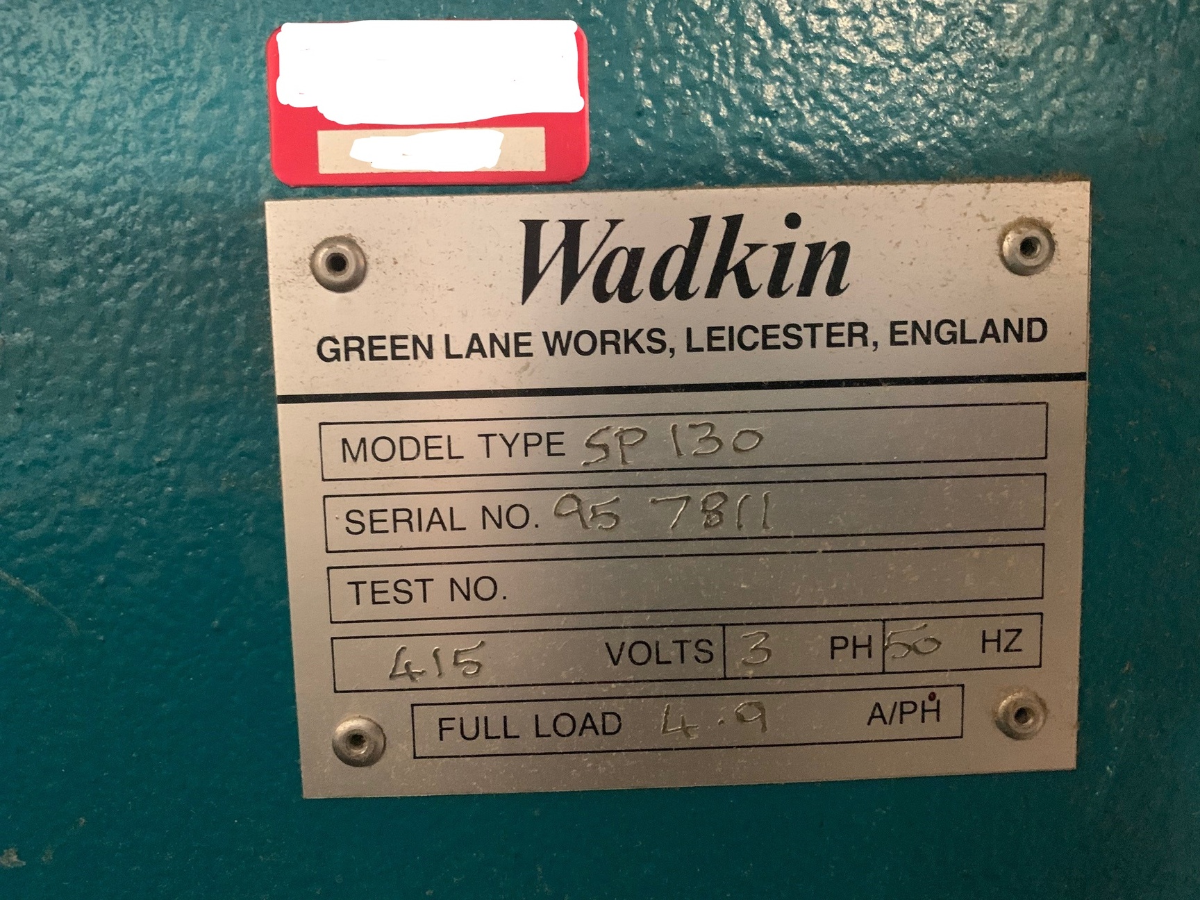 Image of Wadkin SP130 Tilt Arbor Sliding Panel Saw 