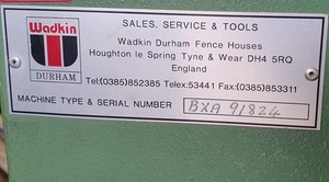 Thumbnail image of Wadkin BXA Tenoner Woodworking Machine