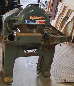 Thumbnail image of Robinson Cross Cut Saw 18" Heavy Duty Woodworking Machine (3 Phase)