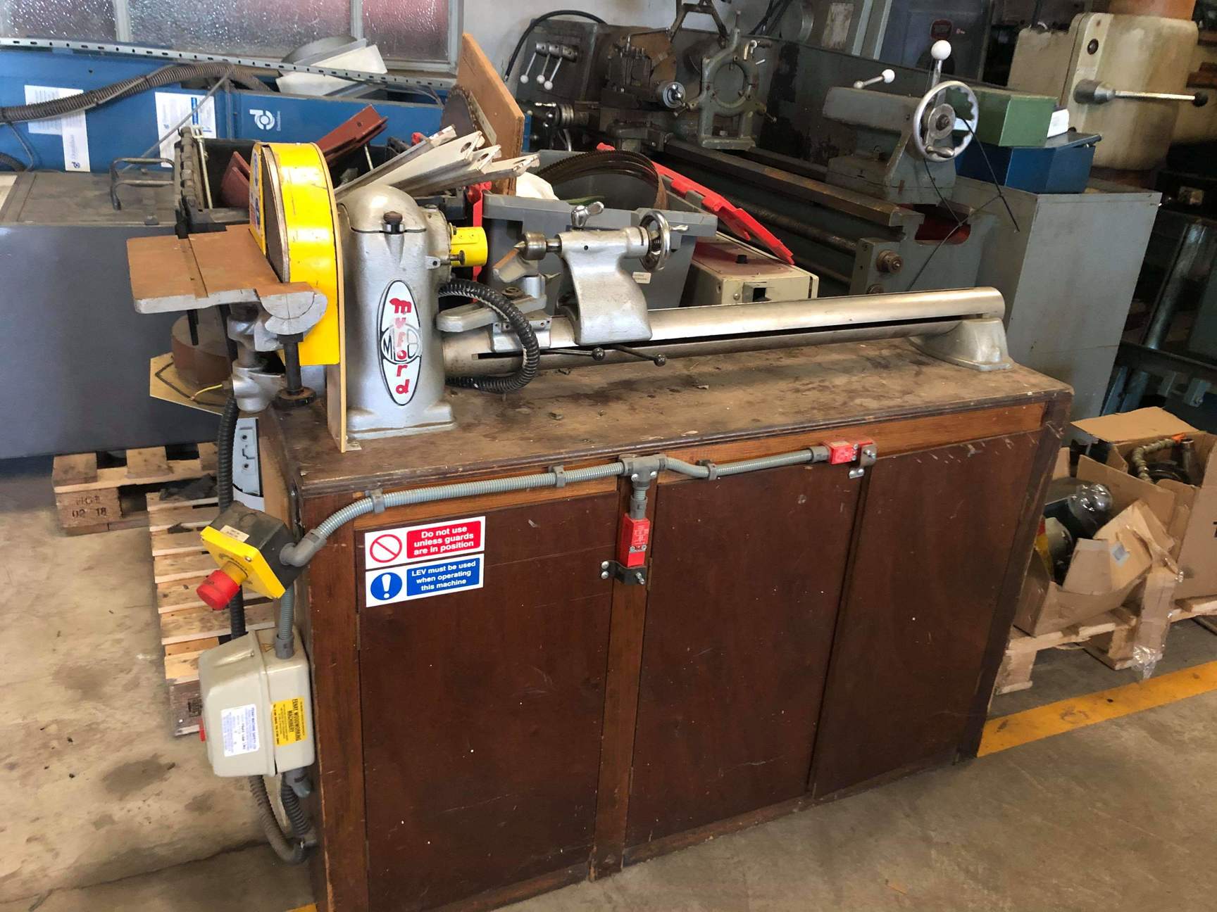 Myford ML8 Wood Lathe With Saw Bench Trips Fuses Spares / Repairs